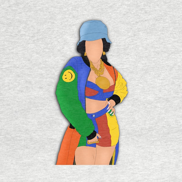 Cardi B Moschino 90's Fan Art by tayelectronica